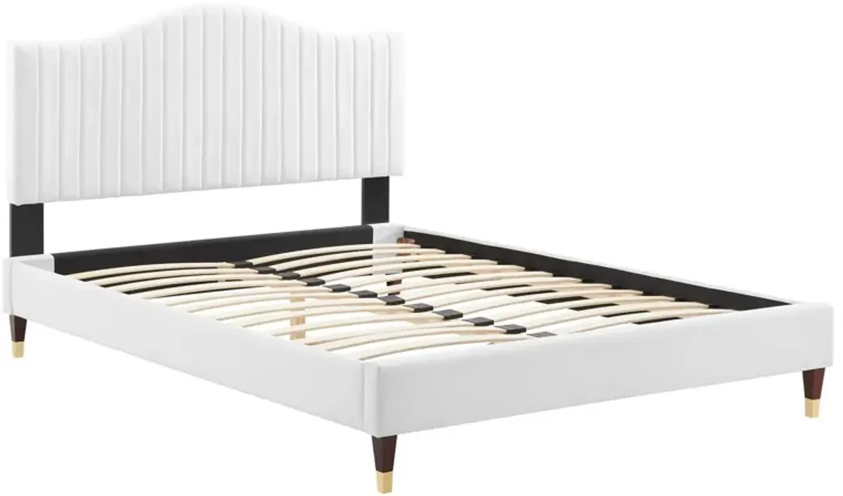 Modway - Juniper Channel Tufted Performance Velvet King Platform Bed