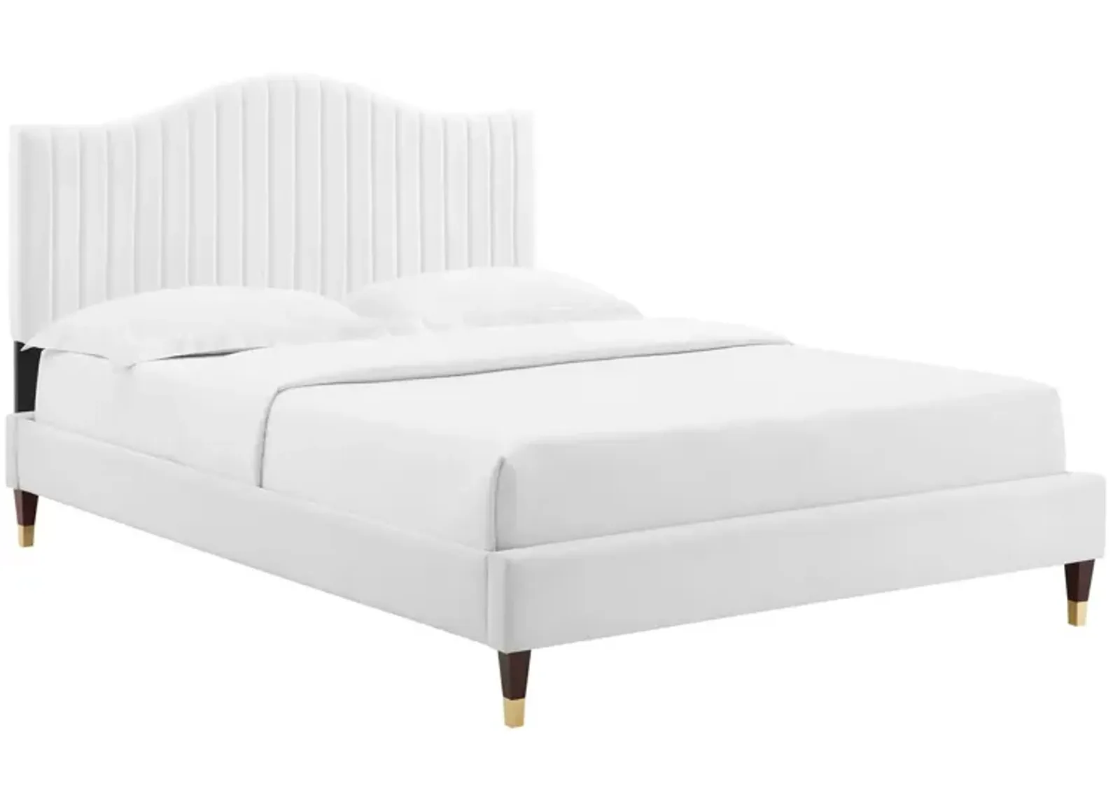 Modway - Juniper Channel Tufted Performance Velvet King Platform Bed