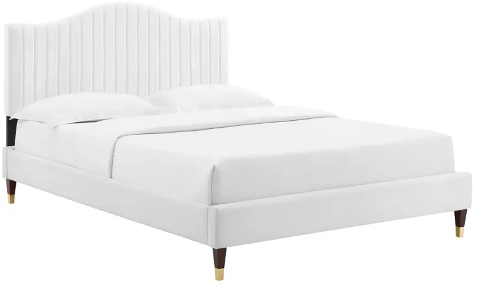 Modway - Juniper Channel Tufted Performance Velvet King Platform Bed