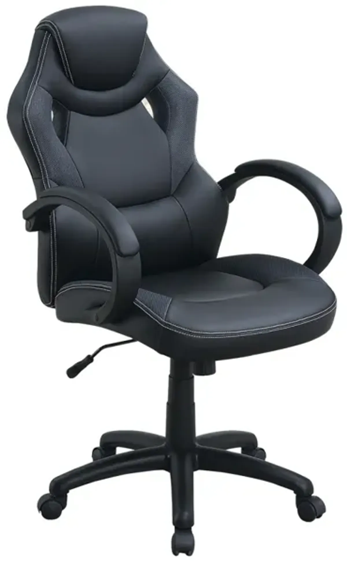 Adjustable Height Executive Office Chair, Black