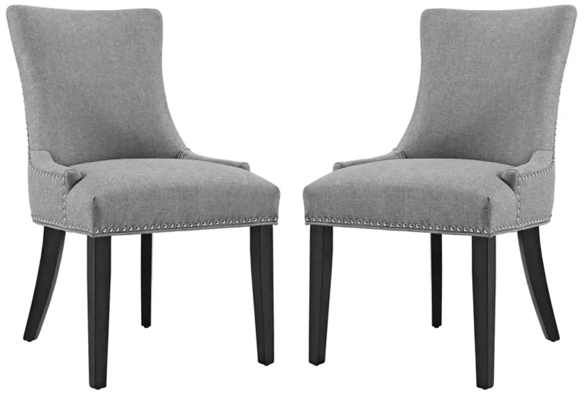 Marquis Dining Side Chair Fabric Set of 2