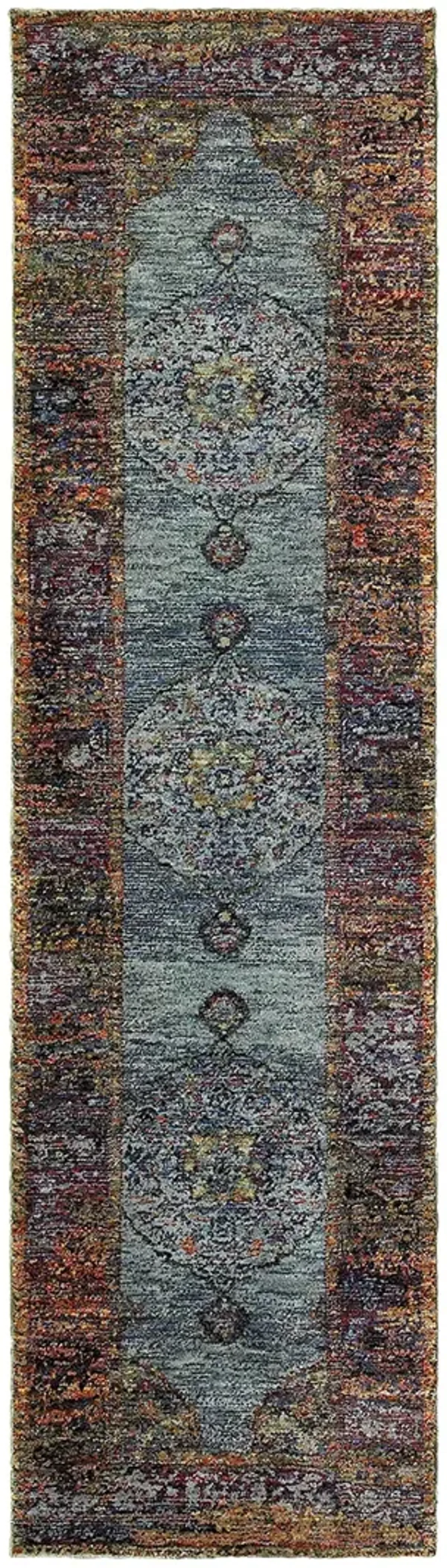 Andorra 1'10" x 3'2" Blue Rug