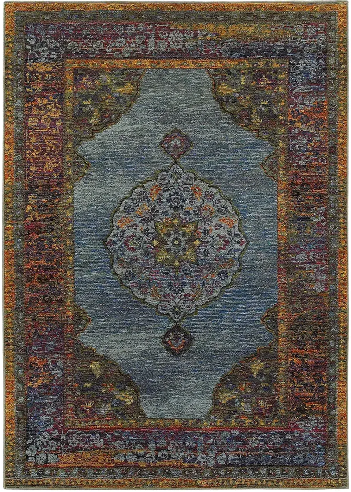 Andorra 1'10" x 3'2" Blue Rug