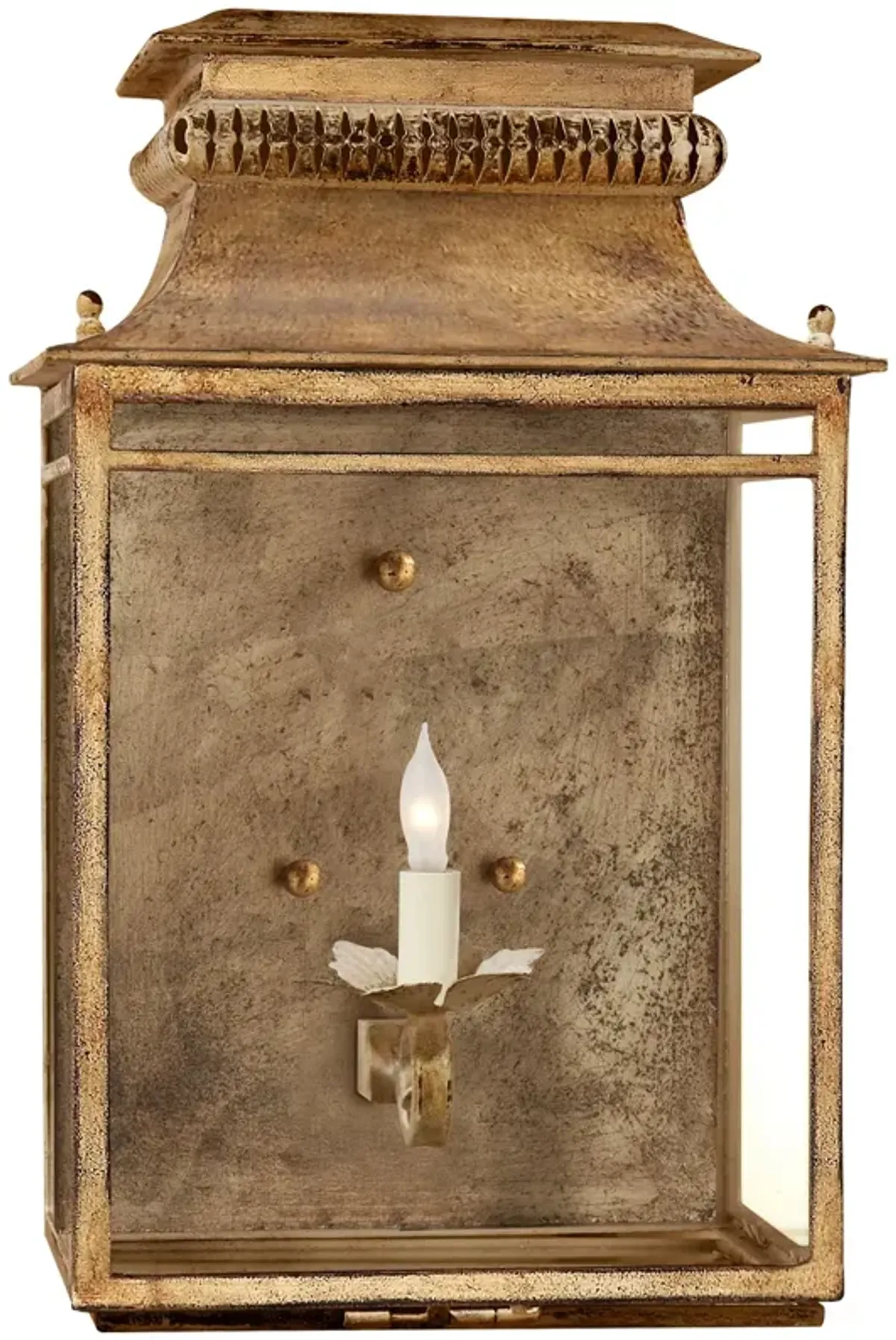 Flea Market Lantern in Gilded Iron