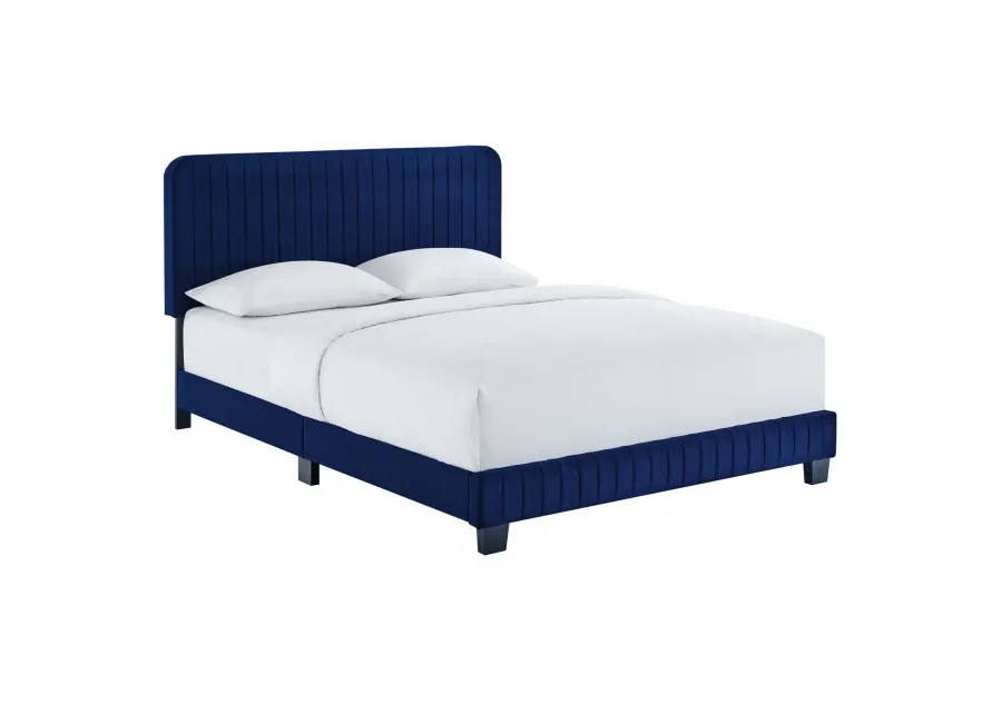 Modway - Celine Channel Tufted Performance Velvet Queen Platform Bed