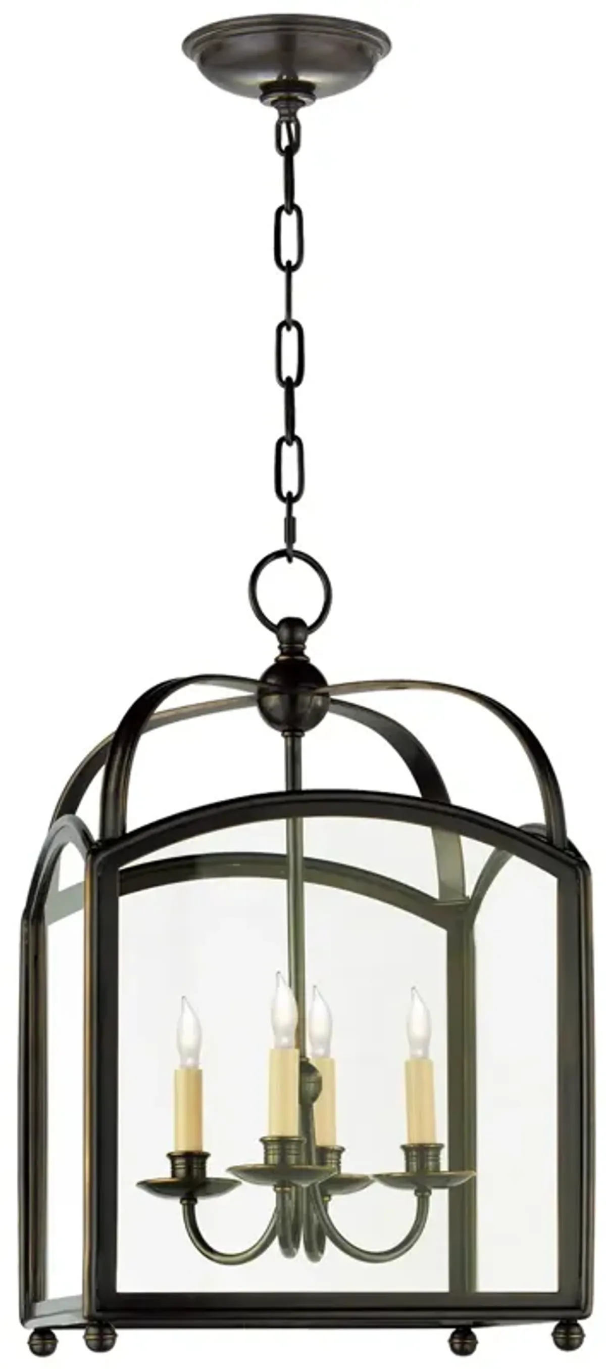 Arch Top Small Lantern in Bronze