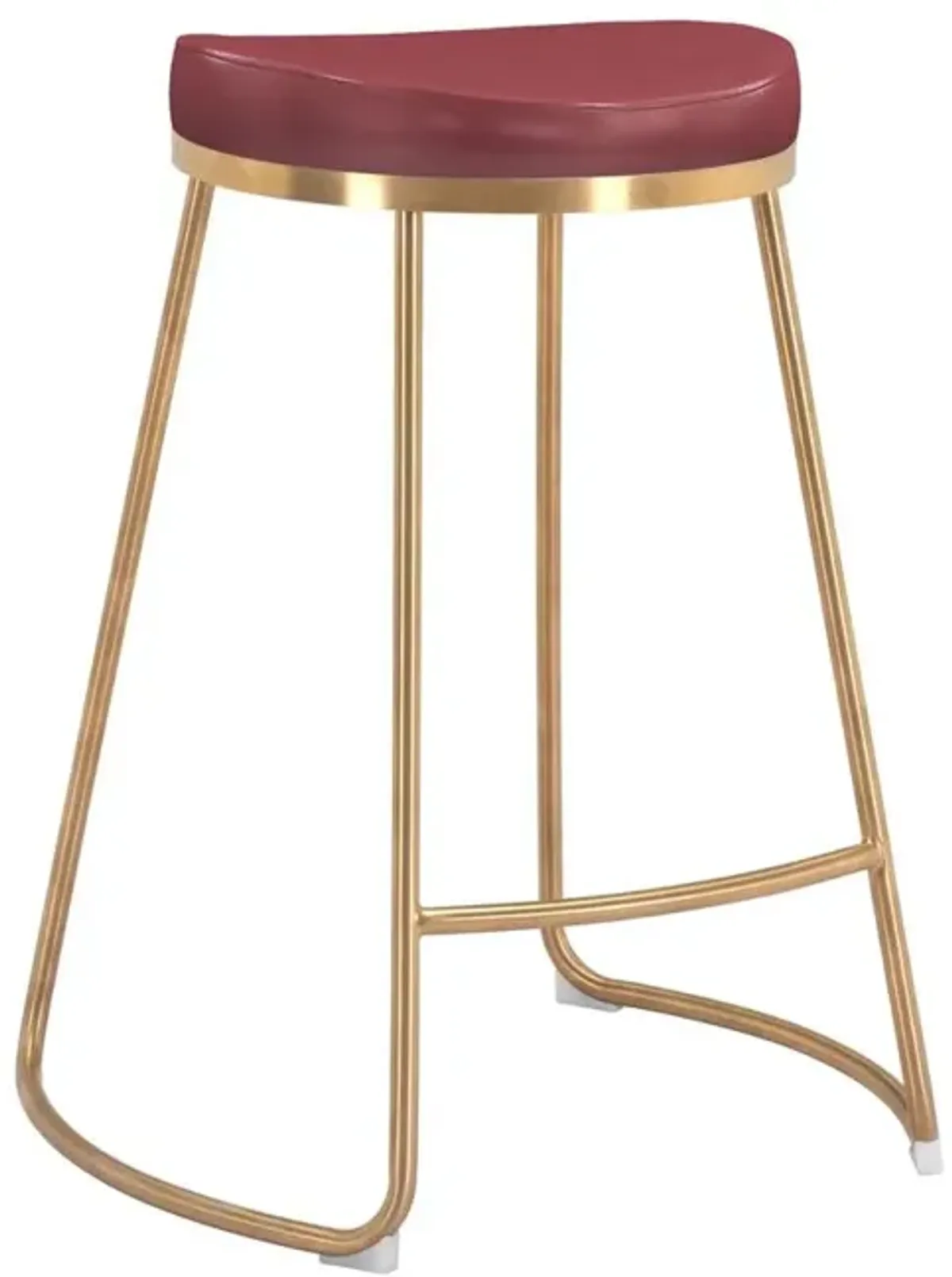 Belen Kox Bree Counter Stool (Set of 2), Burgundy, Belen Kox