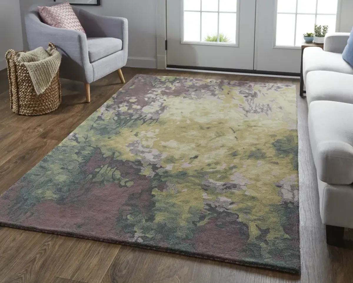 Amira 8633F Gold/Purple/Green 9' x 12' Rug