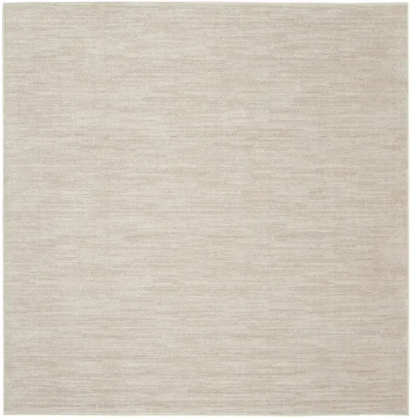 Nourison Essentials NRE01 Ivory/Beige 7' x Square Rug