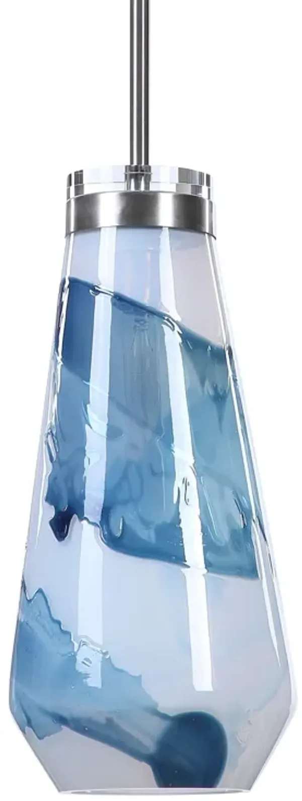 Uttermost Windswept Blue & White 1 Light Mini Pendant