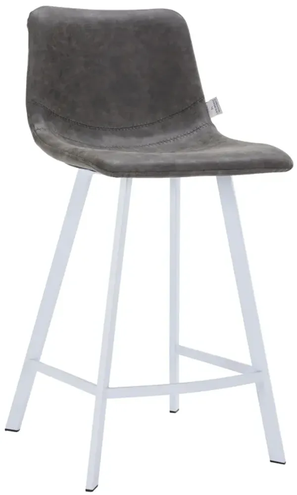 Elland - Counter stool -Light Brown-White base