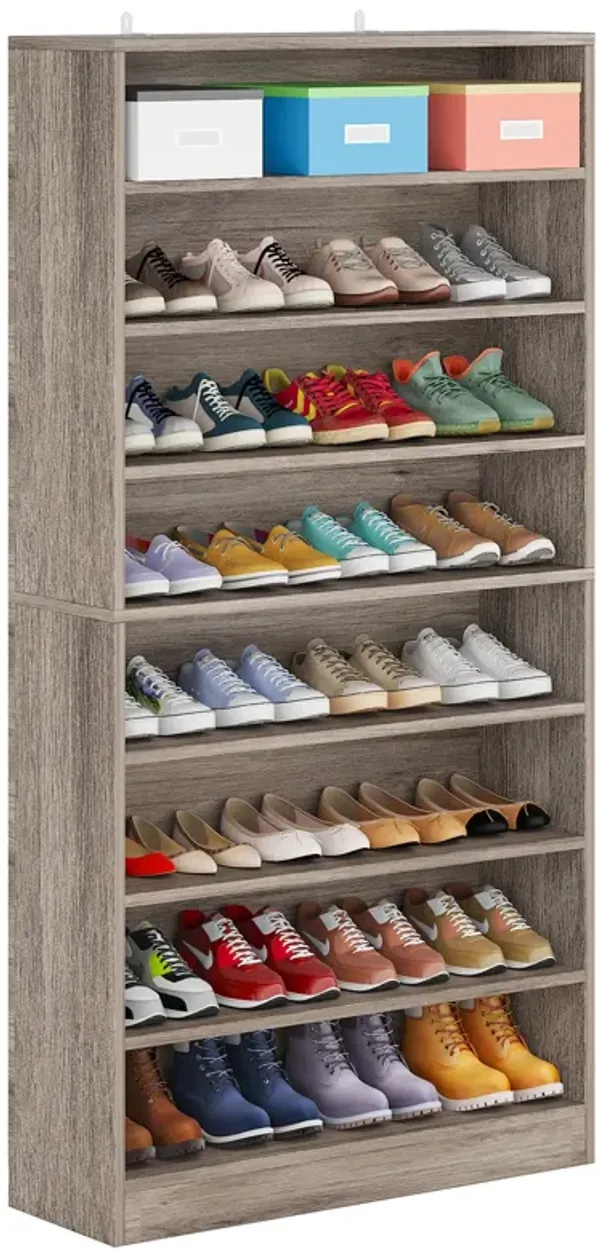 71 Inch Tall Bookcase, Modern Freestanding Bookshelf Multi-Tiered Bookcases, Large Open Display Shelf Storage Cabinet Organizer for Living Room, Home Office, Library, Bedroom, Deck Boxes