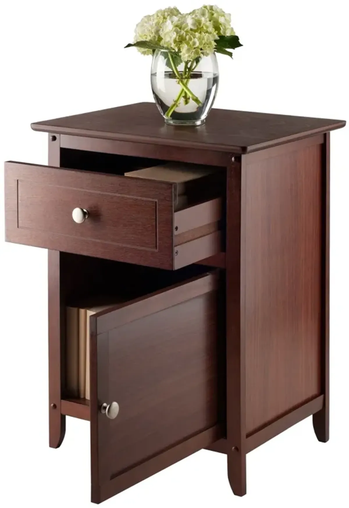 Eugene Accent Table, Nightstand, Walnut