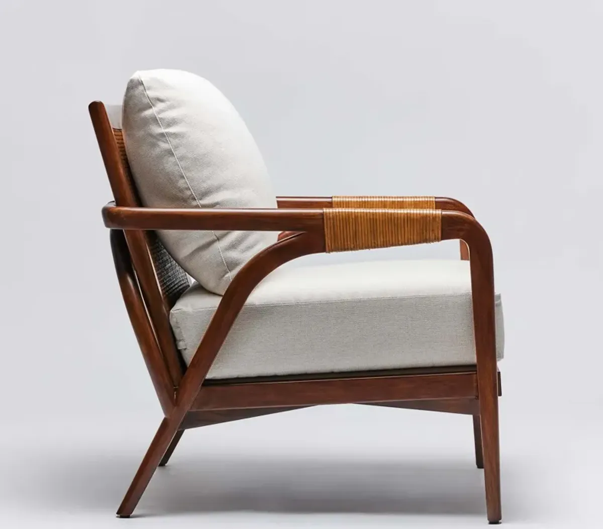 Delray Lounge Chair - White Ceruse