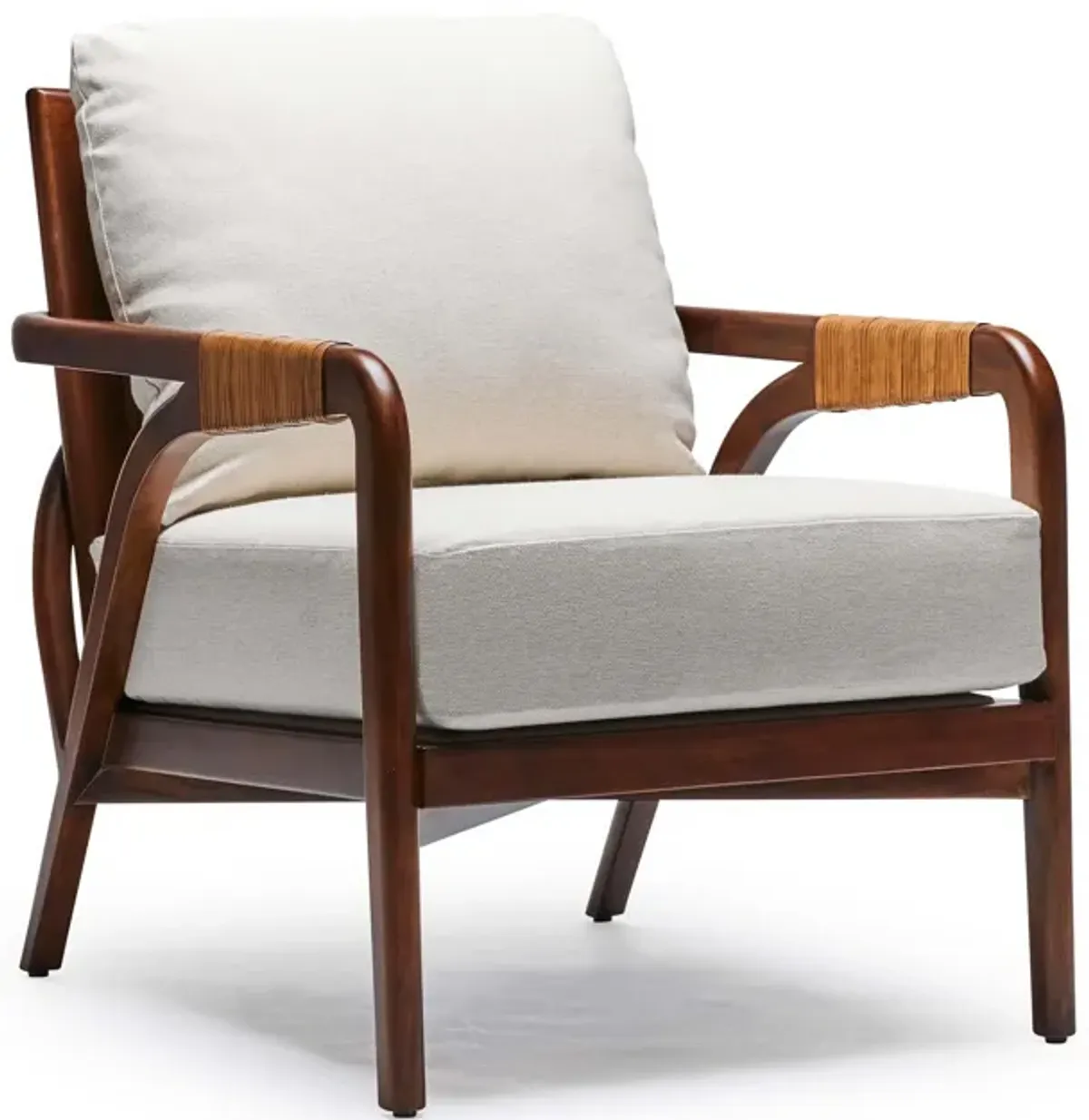 Delray Lounge Chair - White Ceruse