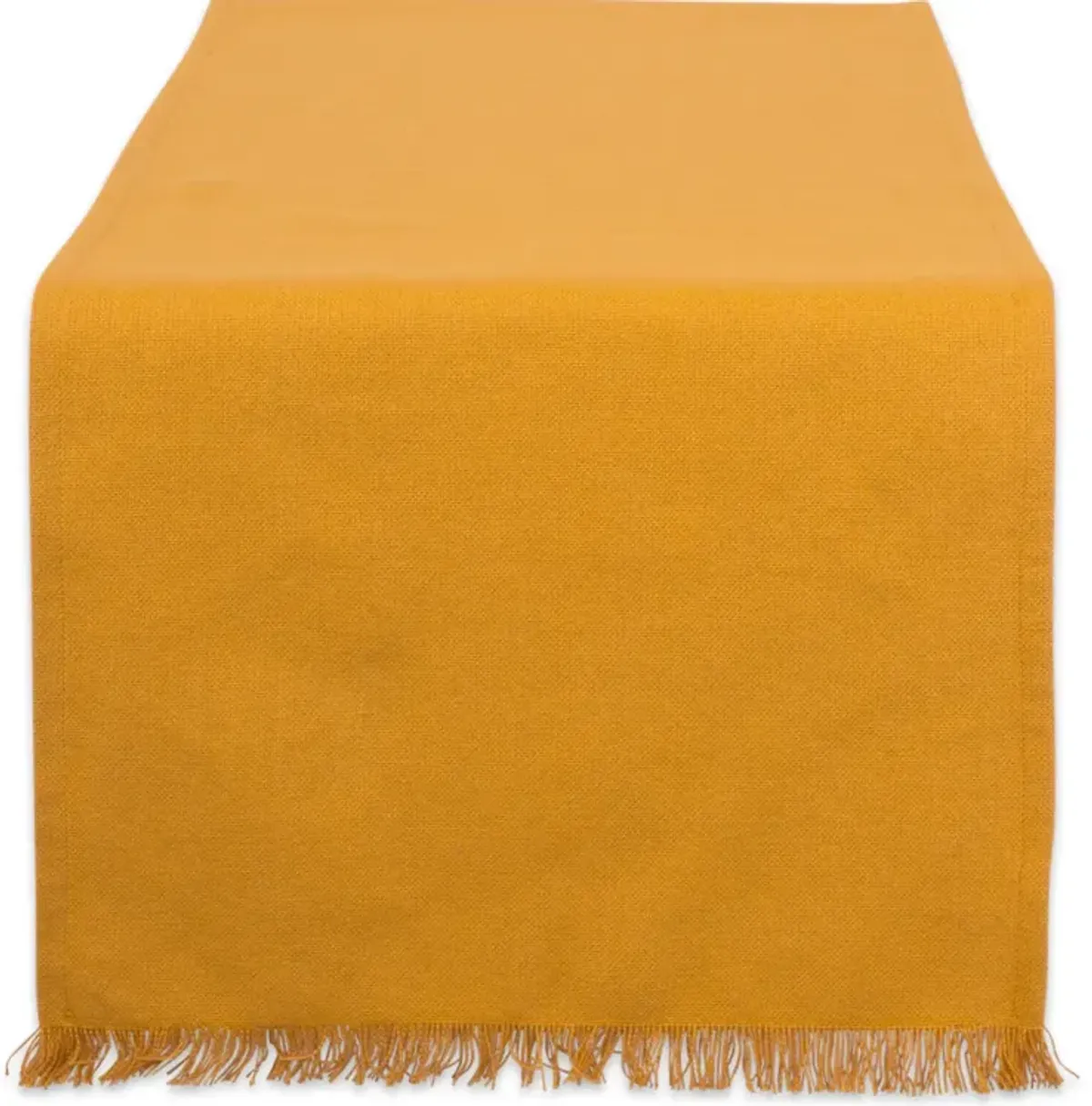 108" Orange Solid Fringed Table Runner