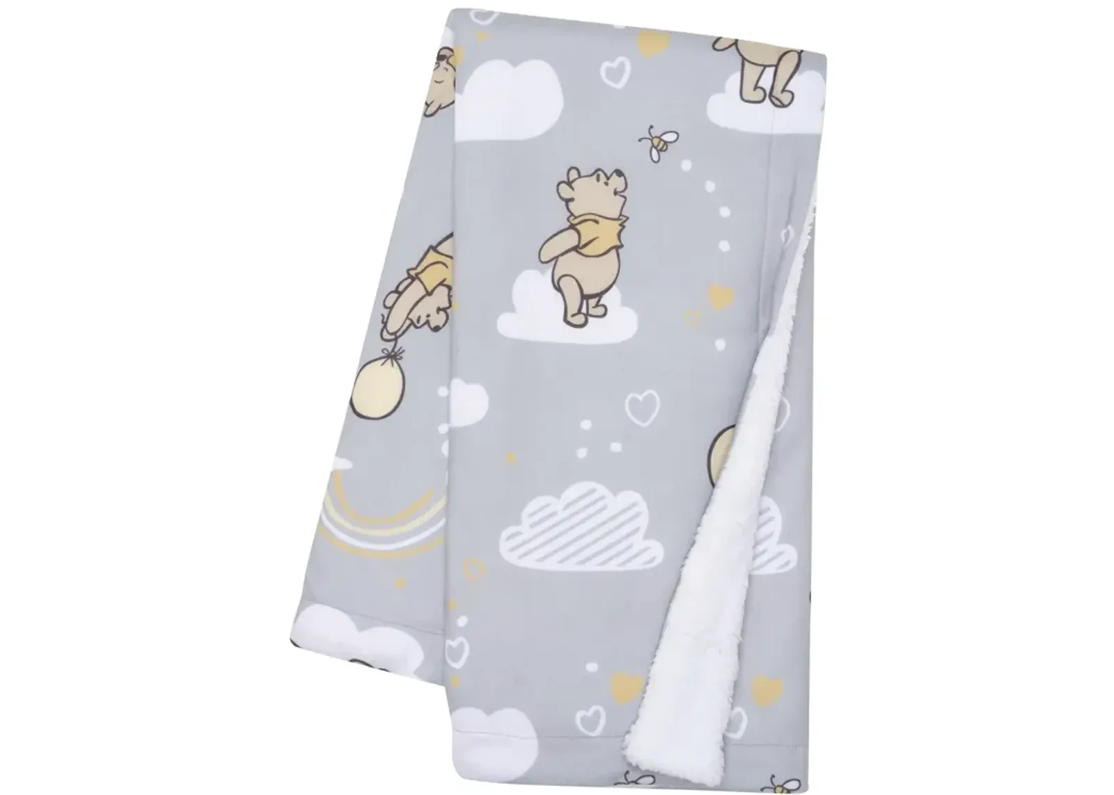 Lambs & Ivy Hunny Bear Pooh Baby Blanket - Gray, Animals, Disney, Bear