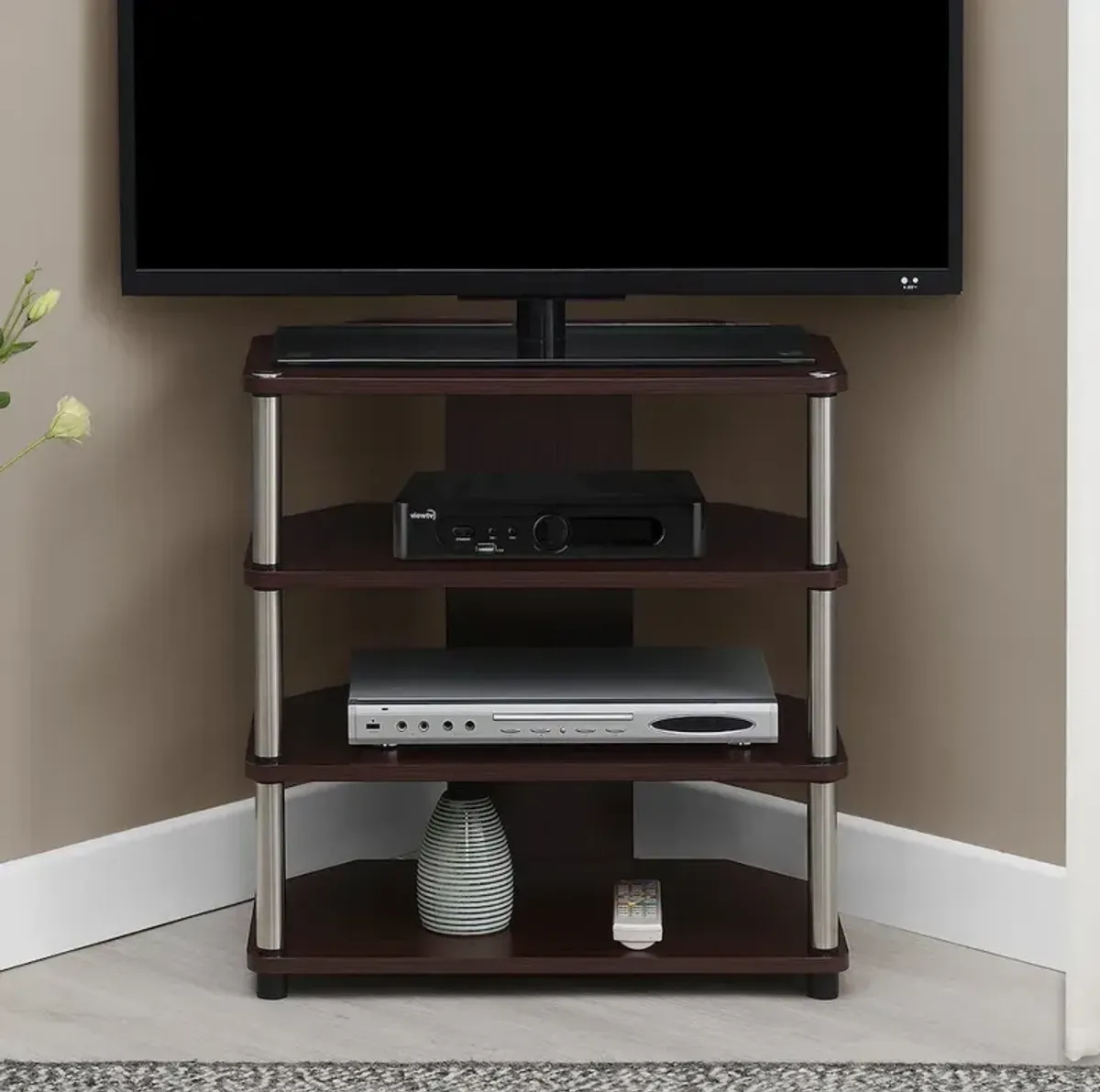 Convenience Concepts Designs2Go Corner TV Stand for TVs up to 29 Inches