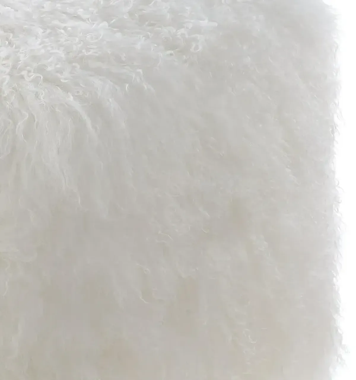 Belen Kox Luxurious Tibetan Sheep Fur Pouf, Belen Kox