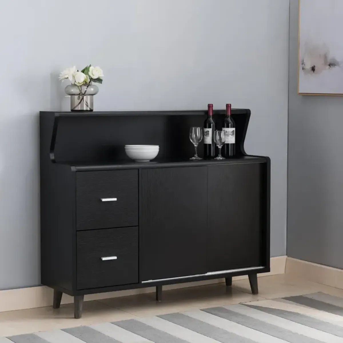 Buffet Black for Home or Office Use