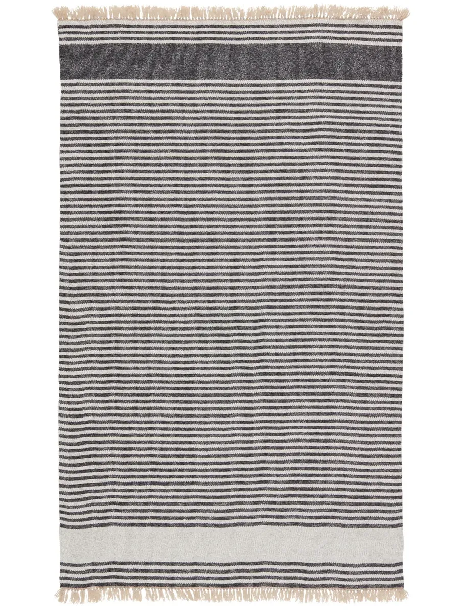 Morro Bay Strand Gray 3' x 8' Runner Rug