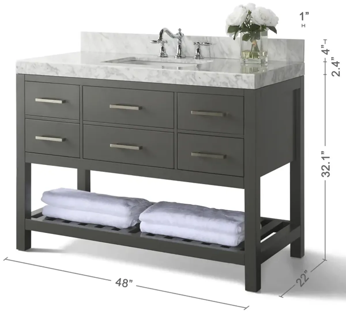 Elizabeth 48 in. Bath Vanity Set