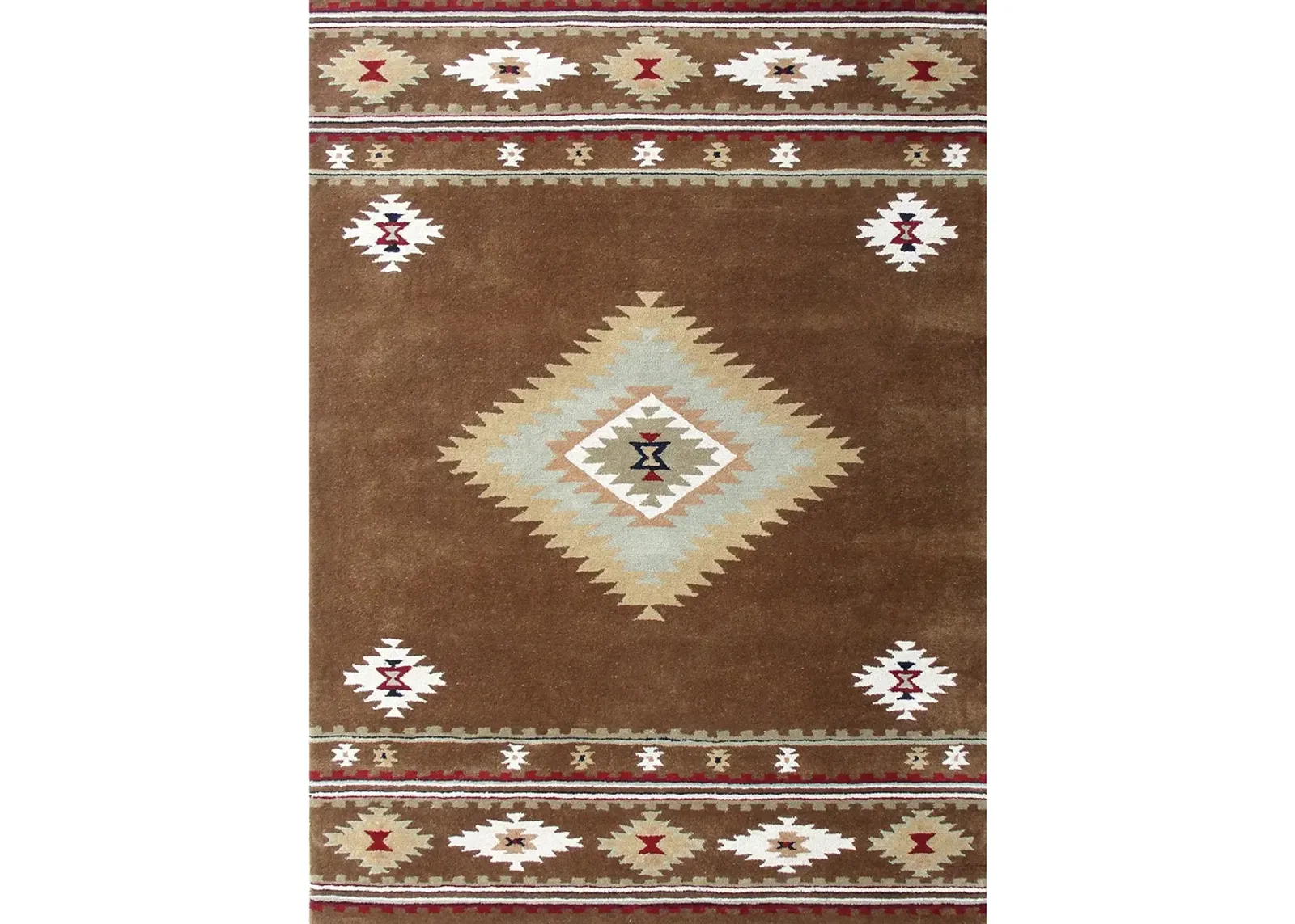 Santa Fe SANHLT782 Brown 5" x 8" Rug