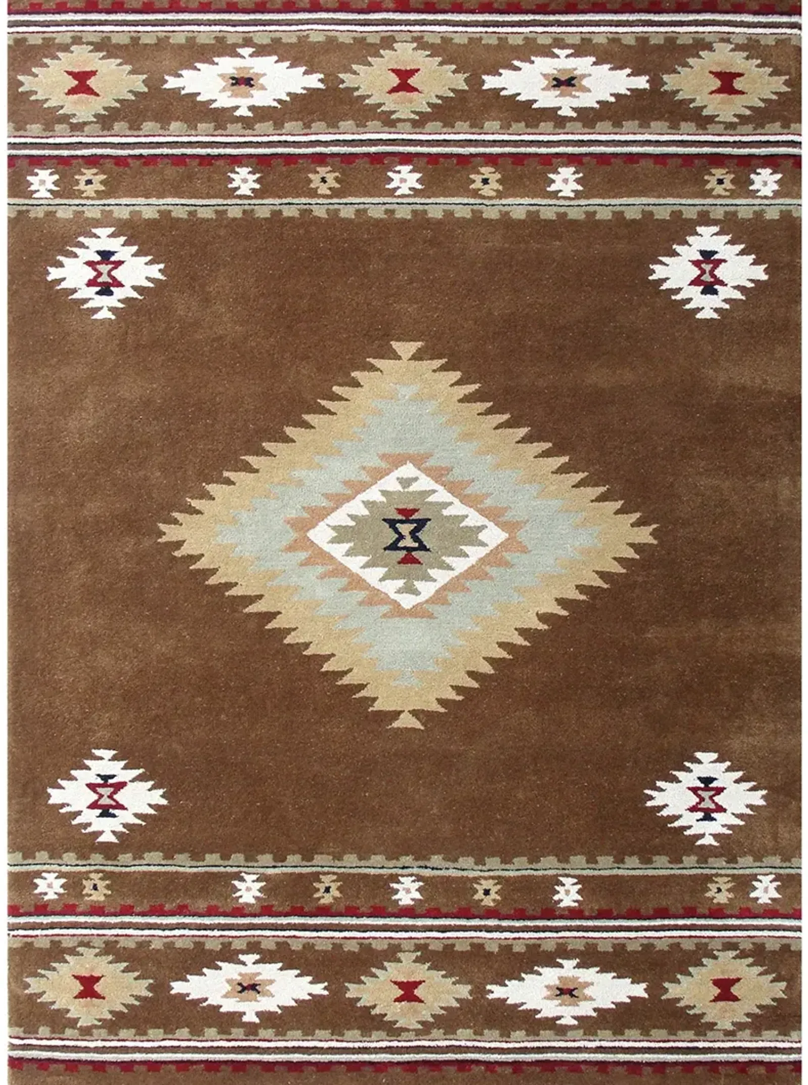 Santa Fe SANHLT782 Brown 5" x 8" Rug