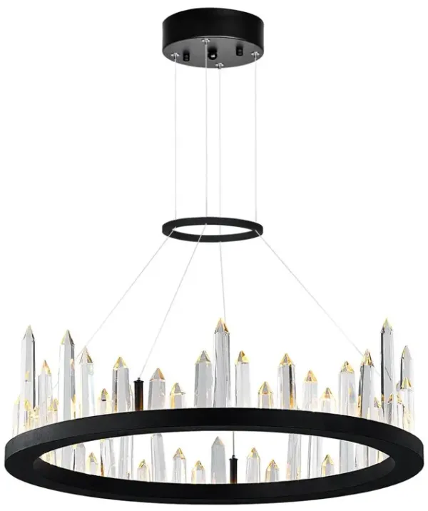 CWI Lighting Juliette LED Chandelier With Black Finish