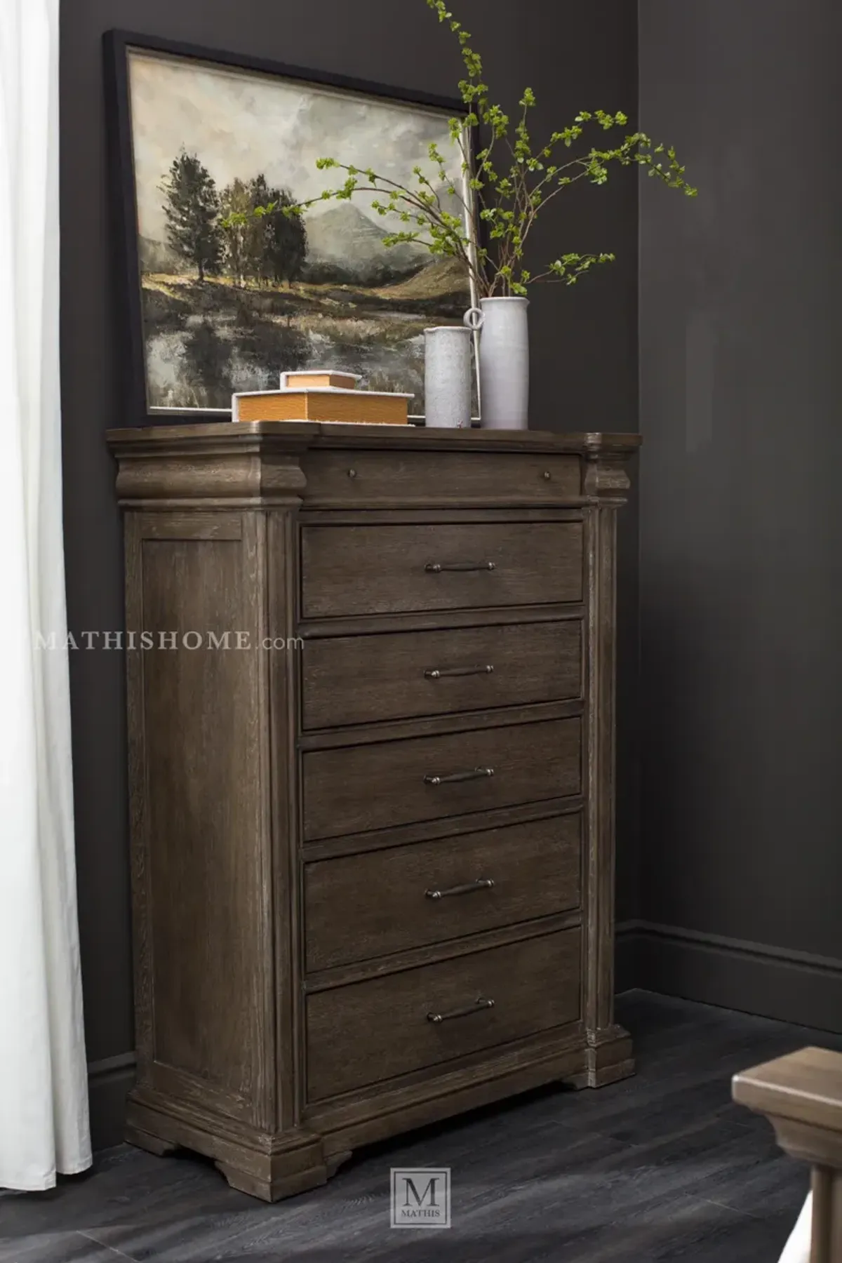 Madison Ridge Brown 6-Drawer Chest
