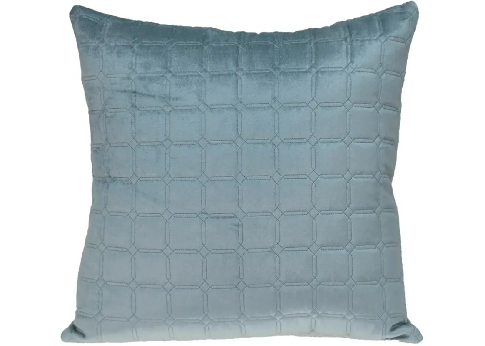 20” Gray Transitional Quilted Square Throw Pillow