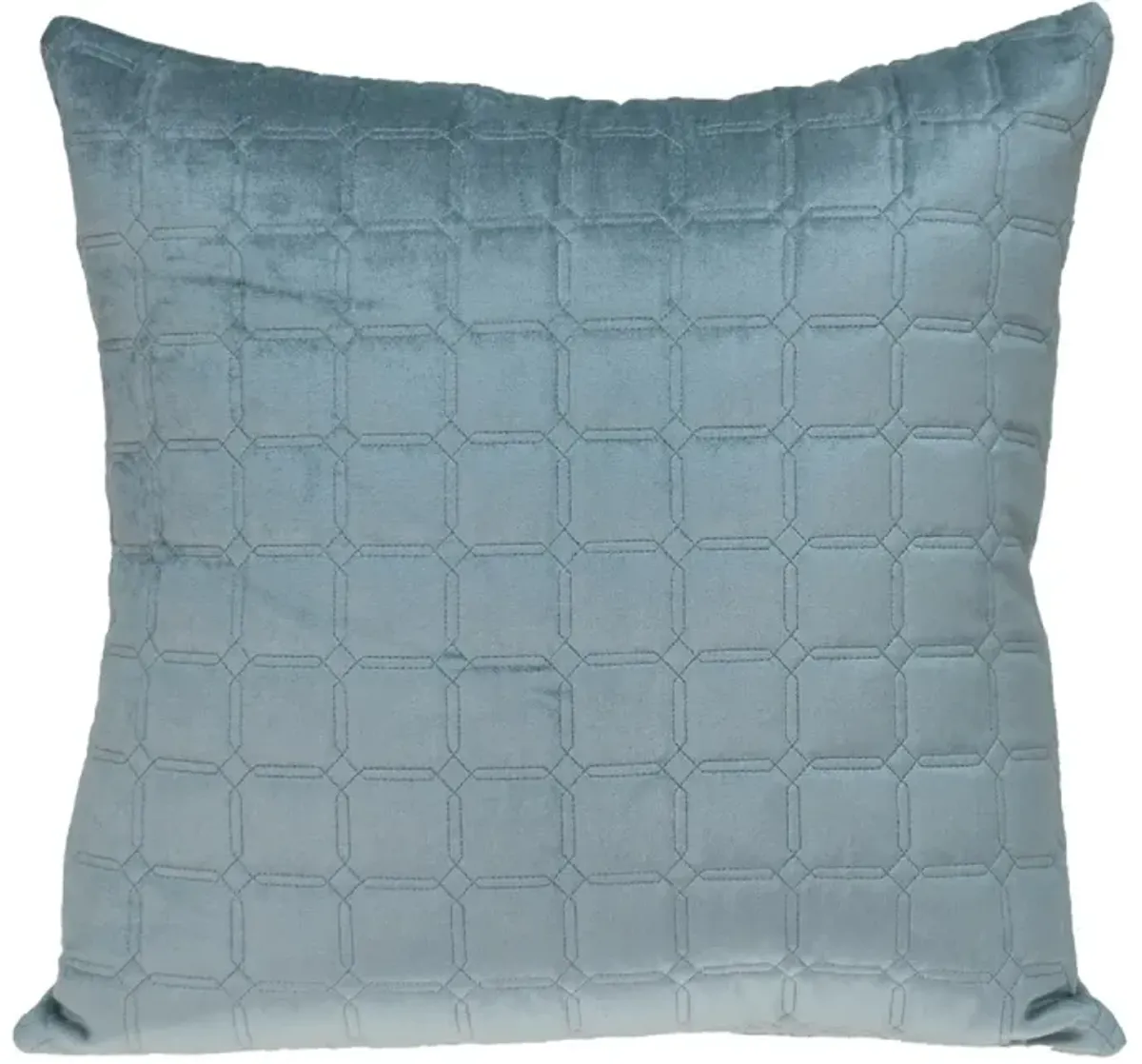 20” Gray Transitional Quilted Square Throw Pillow