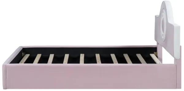 Modern Upholstered Platform Bed with LED Headboard and Sleek Design