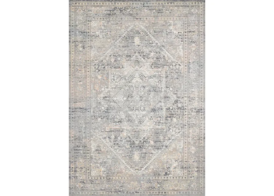 Lucia LUC01 Grey/Sunset 7'9" x 10'6" Rug