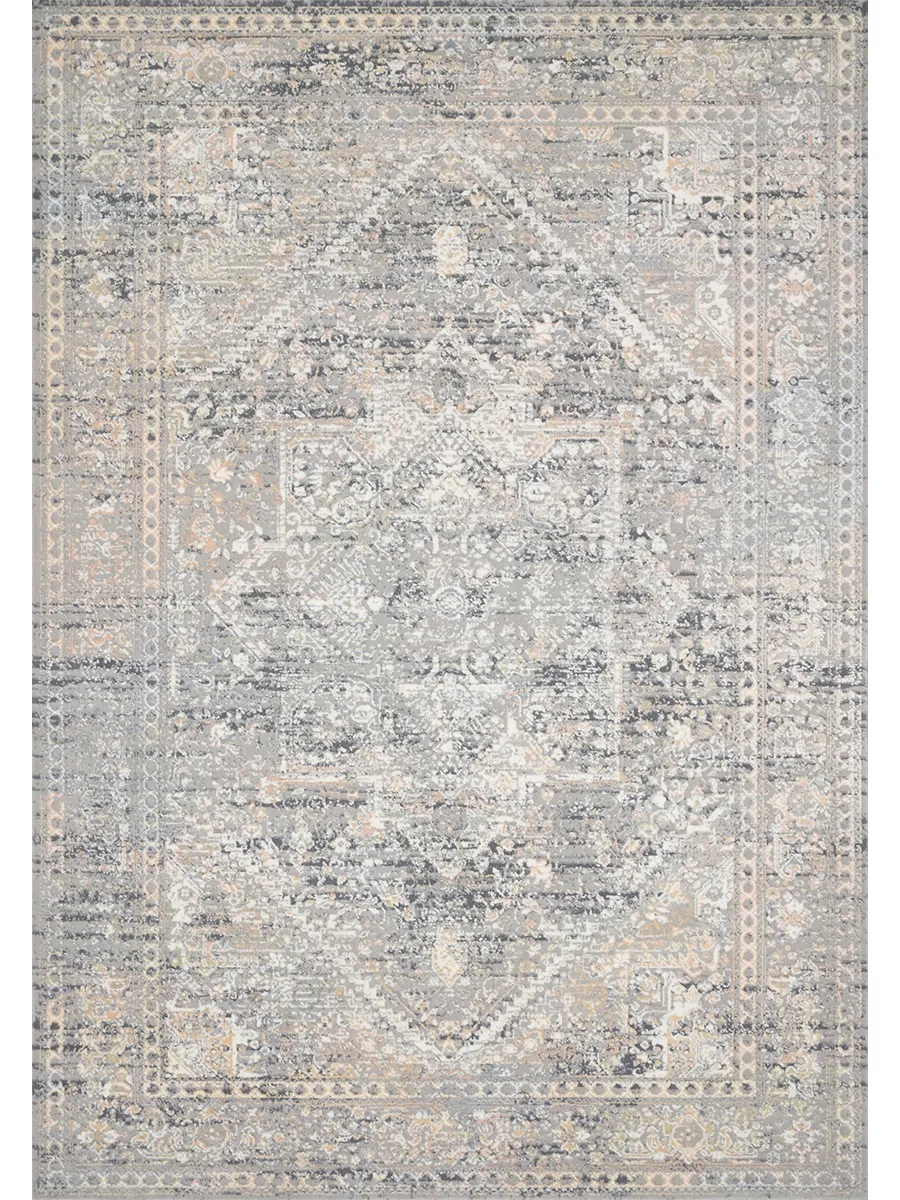 Lucia LUC01 Grey/Sunset 7'9" x 10'6" Rug