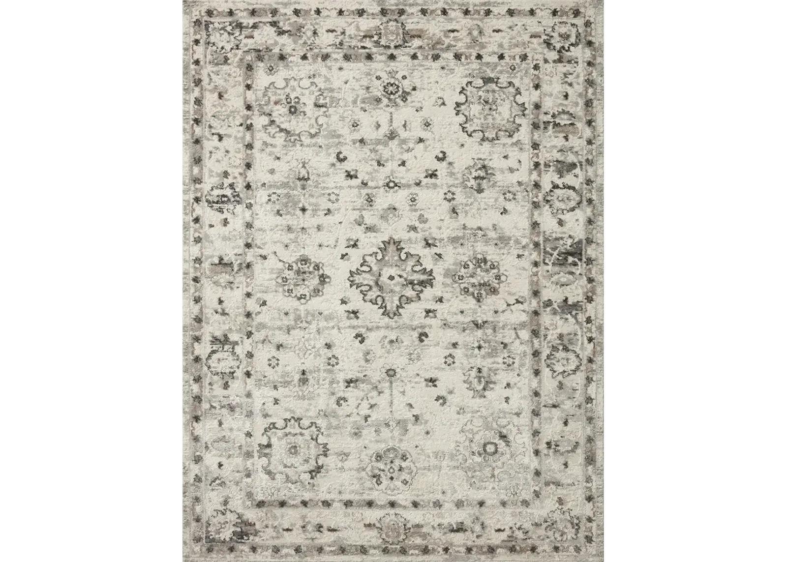 Estelle EST01 Ivory/Stone 3'11" x 5'7" Rug