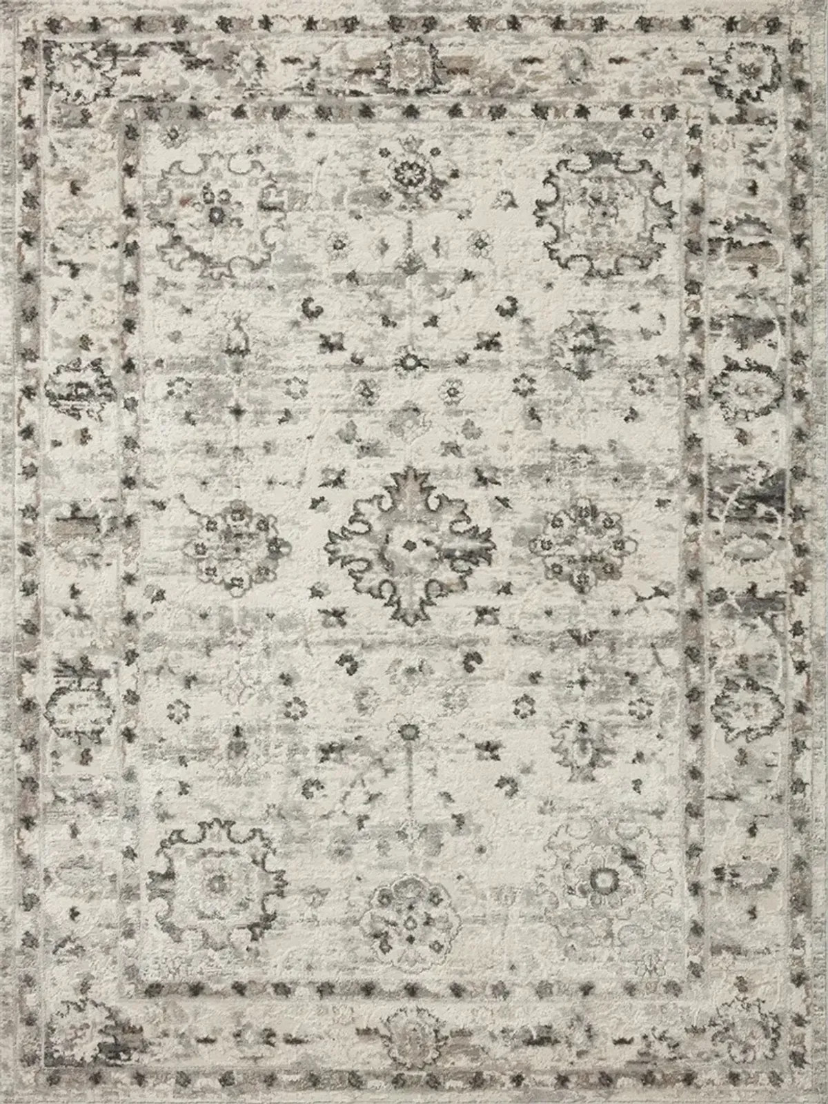 Estelle EST01 Ivory/Stone 3'11" x 5'7" Rug