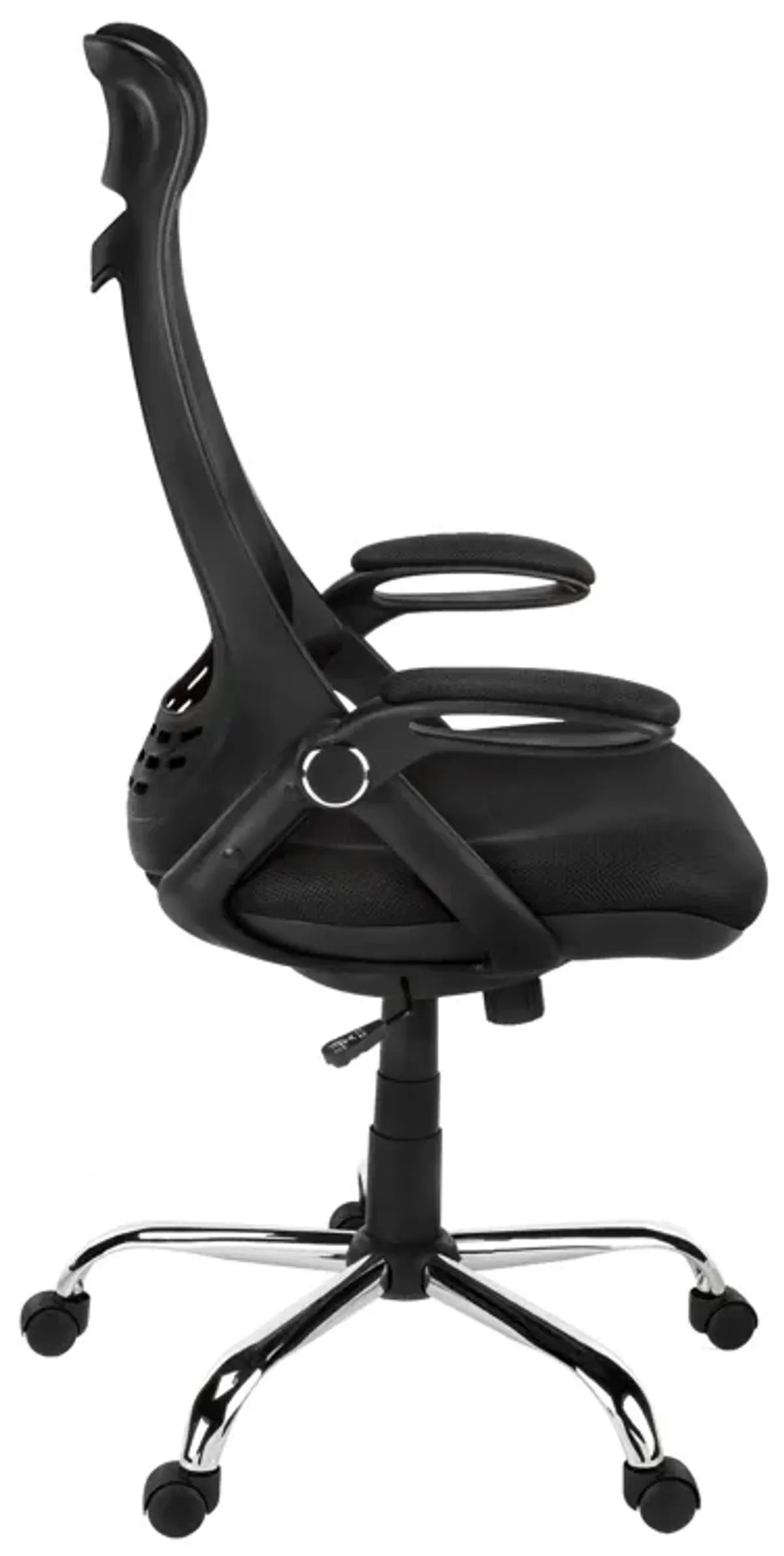 Monarch Specialties I 7268 Office Chair, Adjustable Height, Swivel, Ergonomic, Armrests, Computer Desk, Work, Metal, Mesh, Black, Chrome, Contemporary, Modern