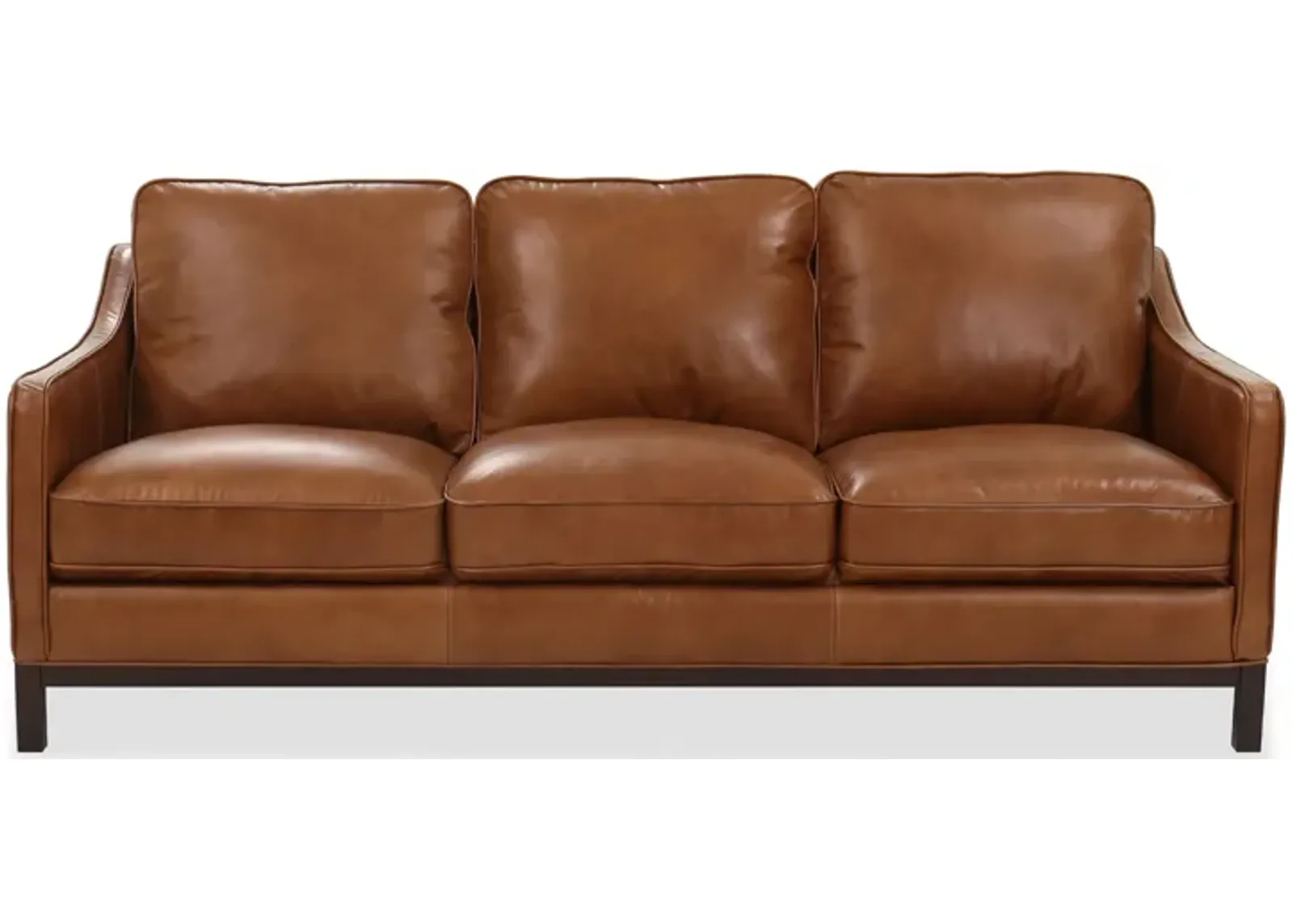 St. James Honey Leather Sofa