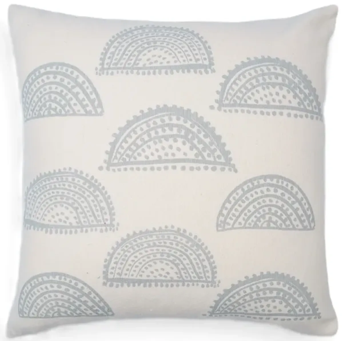 Radiance handcrafted Sunburst print lumbar pillow