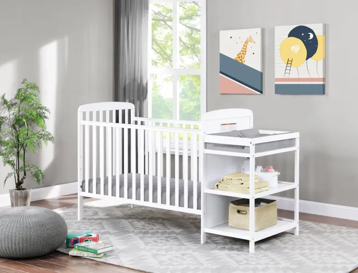 Suite Bebe Ramsey 3-in-1 Crib and Changer Combo White