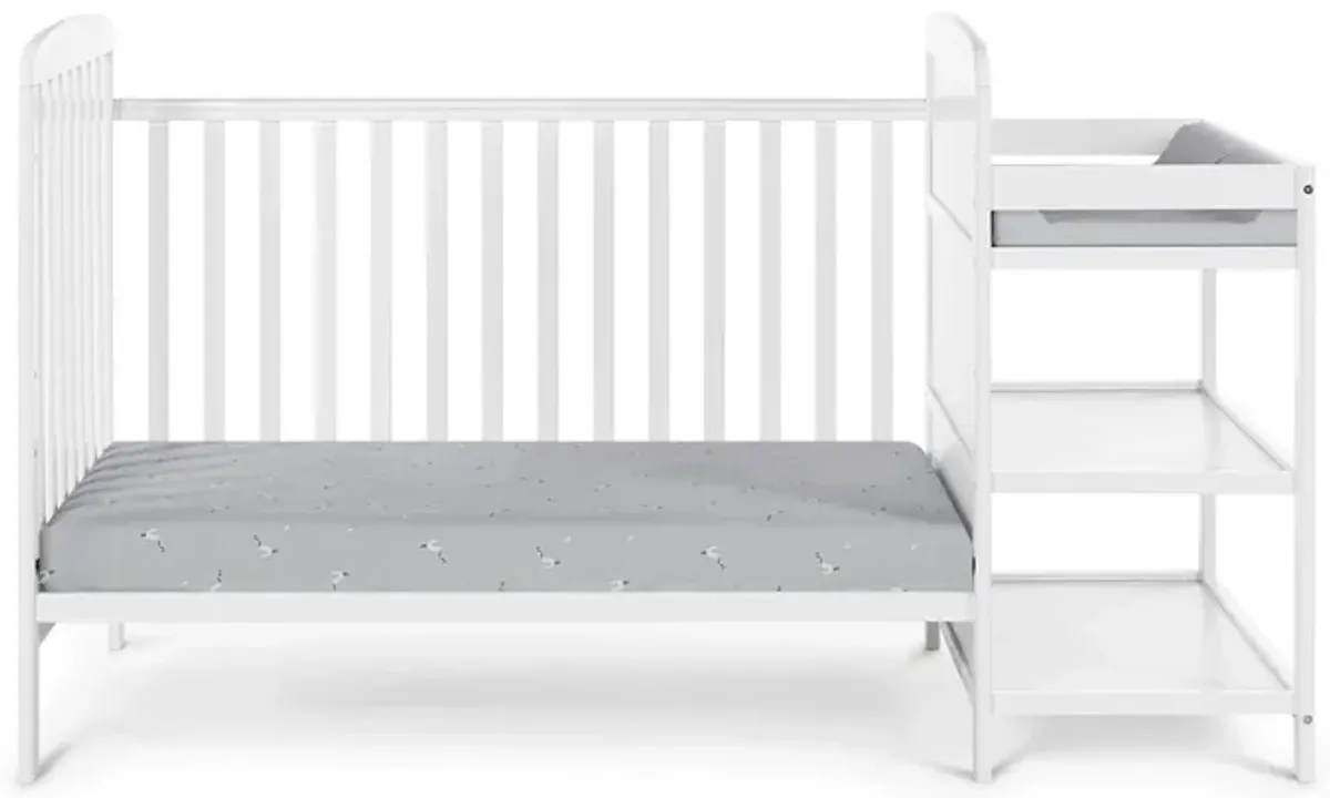 Suite Bebe Ramsey 3-in-1 Crib and Changer Combo White