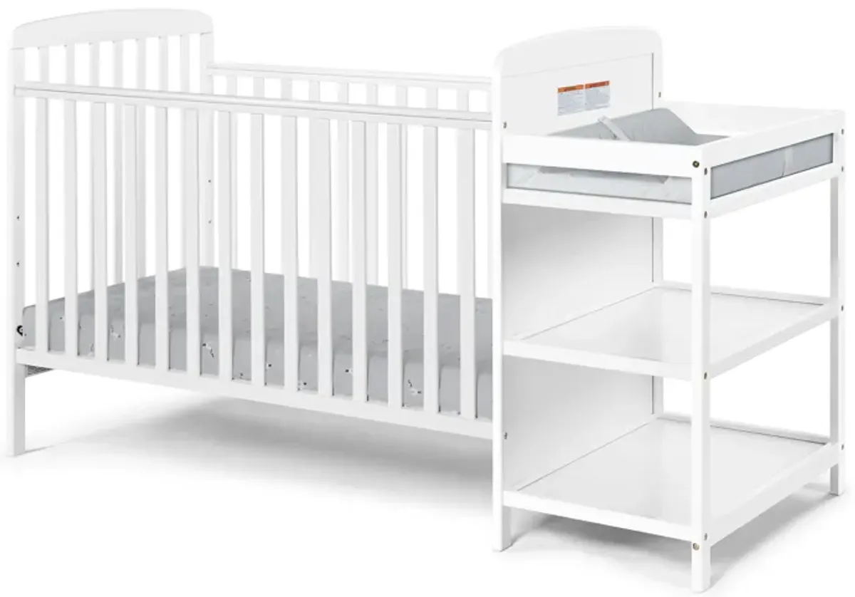 Suite Bebe Ramsey 3-in-1 Crib and Changer Combo White