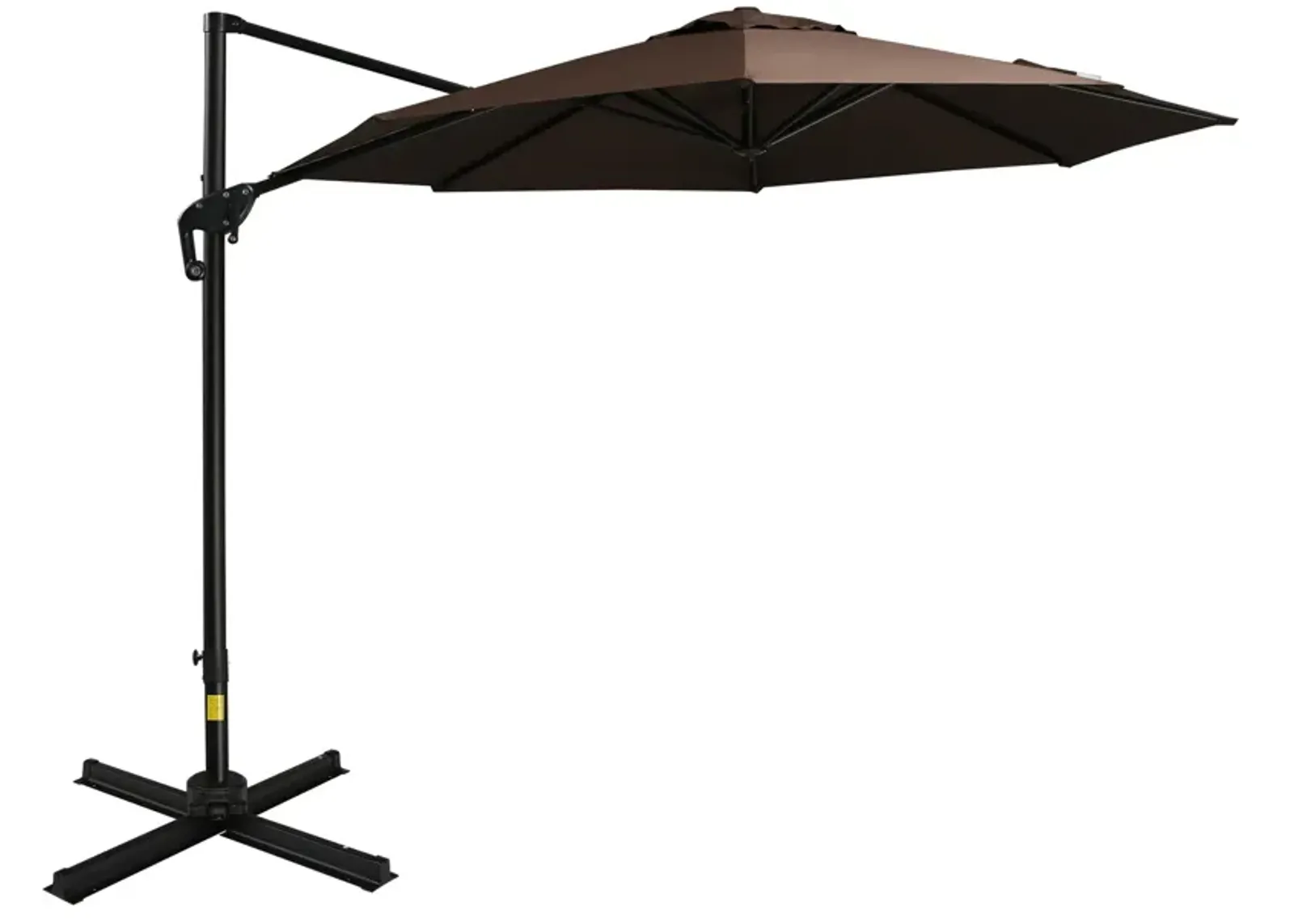 Outdoor Porch Canopy Covered Umbrella Pole with UV Resistance and 360 Rotation