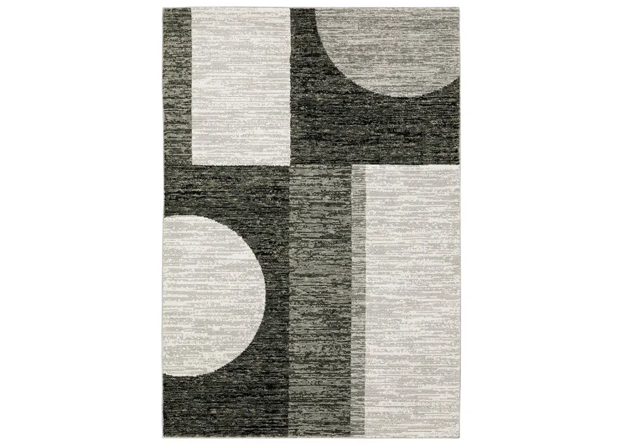 Strada 8'6" x 11'7" Charcoal Rug