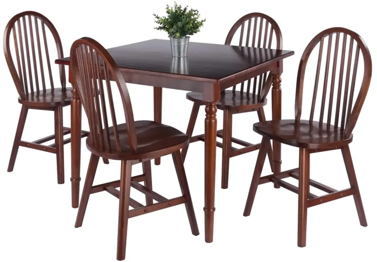 Winsome Wood Mornay Dining Set, Walnut