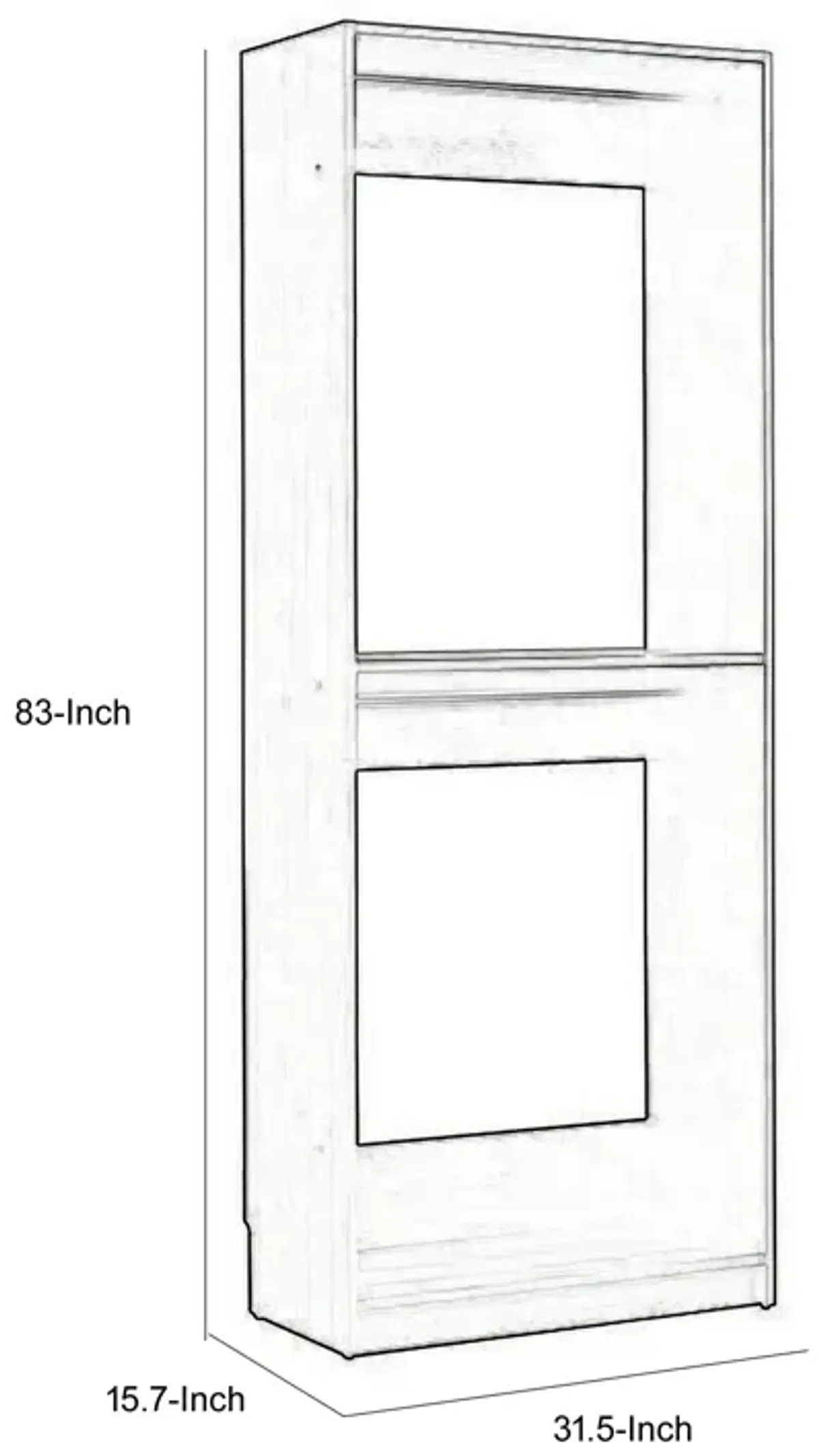 Dee Modular Closet System, 2 Compartments, 2 Hanging Rods, Black Finish