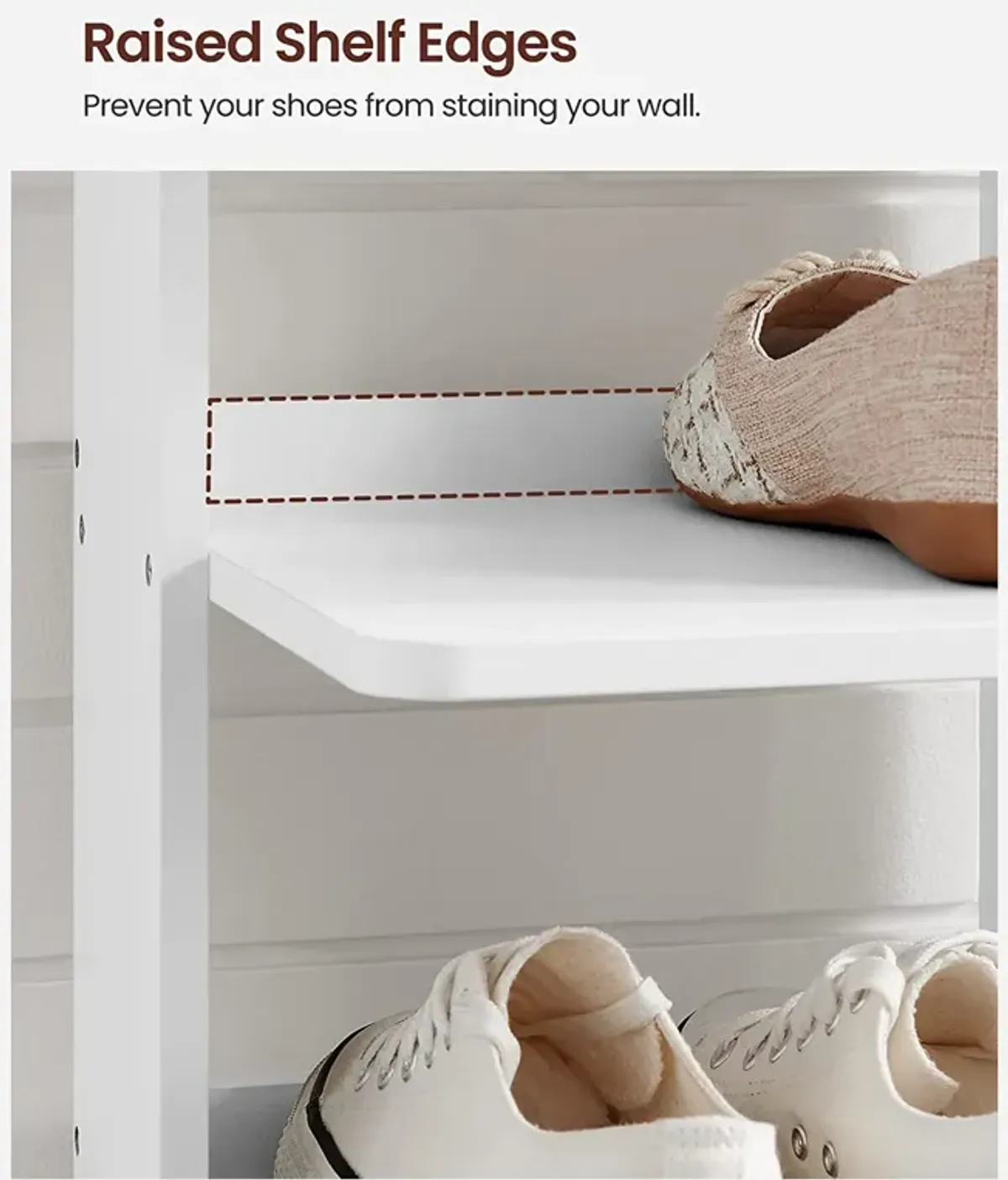 Wood Shoe Rack - 6-Tier Slim Shoe Storage Rack for Stylish Organization