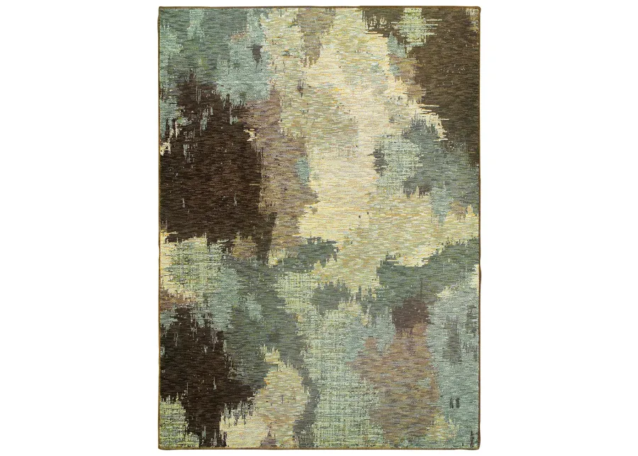 Evolution 1'10" x 3'2" Blue Rug