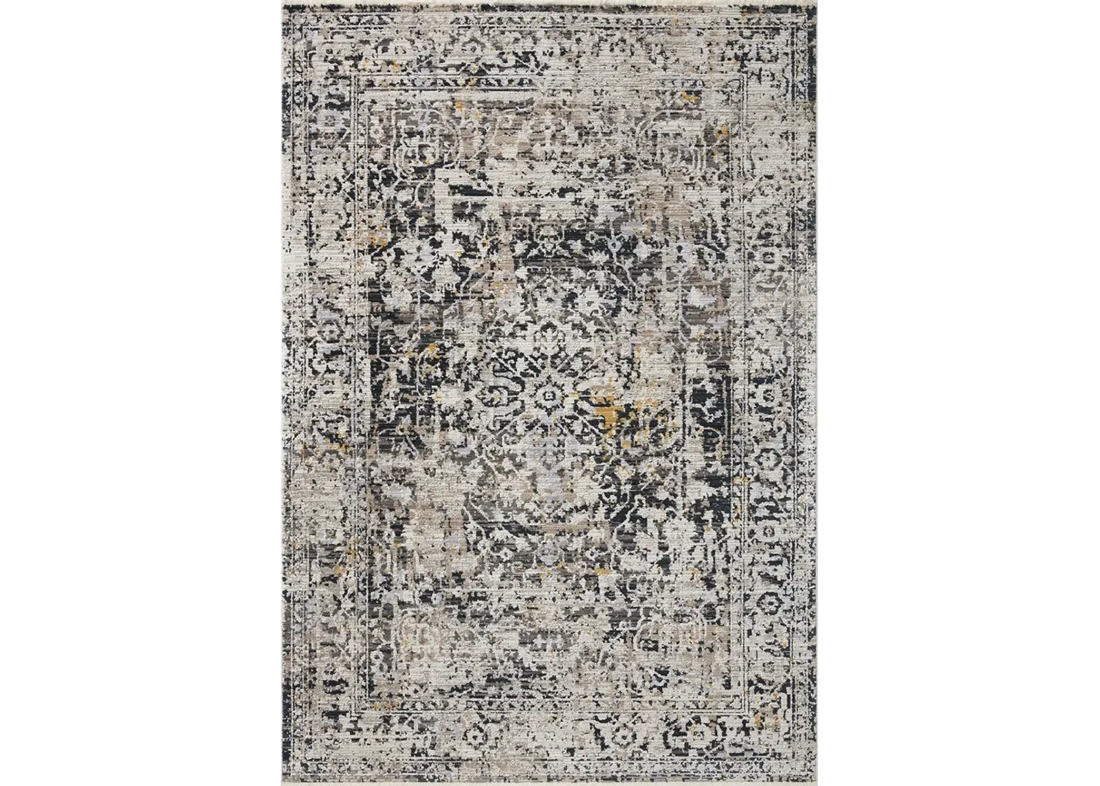 Leigh LEI03 Charcoal/Taupe 5'3" x 7'6" Rug